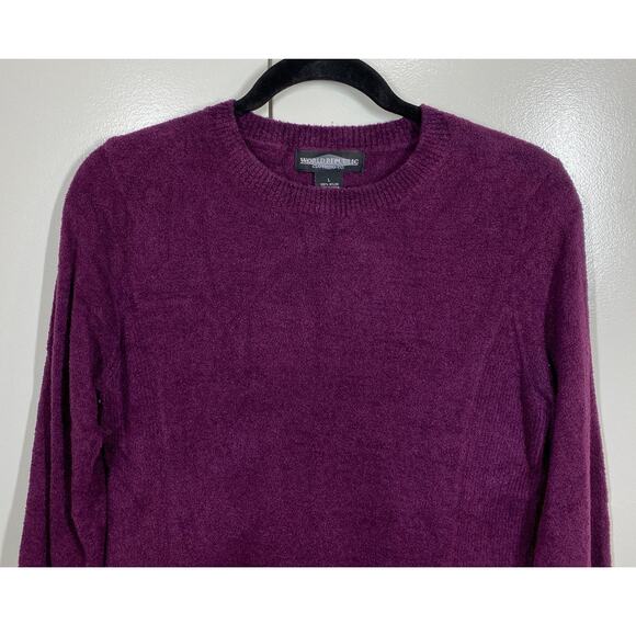 World Republic Clothing Co Plum Crew Neck Long Sleeve Sweater SM / MED - Picture 3 of 9